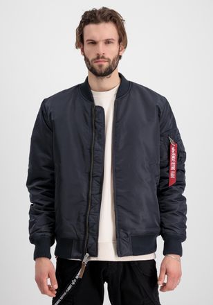Alpha Industries Bomberjacke ALPHA INDUSTRIES MA-1 VF 59 Long, Herren, Gr. M, grau (iron grau), Obermaterial: 100% Nylon; Futter: 100% Nylon; F&uuml;llung: 100% Polyester, 