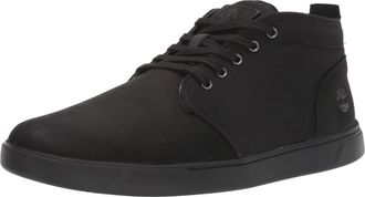 Timberland The Groveton Leather and Fabric Chukka Boots Trainers in Wheat Nubuck (6744 A), Black nubuck, 8 UK