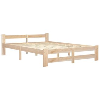 vidaXL Estructura De Cama Sin Colch&oacute;n Madera Maciza De Pino 140x200 Cm Vidaxl