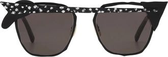 Masahiromaruyama Stijlvolle Sneakers voor dagelijks gebruik - unisex - Zonnebrillen - Zwart - 51 MM - Accessoires