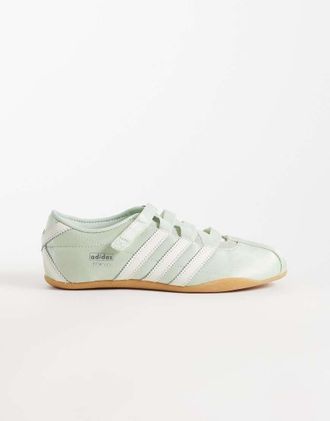 adidas Originals Tokyo - Sneakers Mary Jane in raso color acqua-Blu