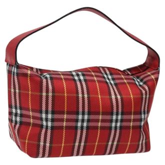 Burberry Pre-owned Shoulder Bags, female, Red, Size: ONE SIZE Pre-owned Vintage Hand Bag