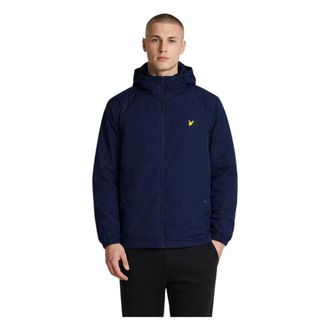 Lyle & Scott Light Jackets, male, Blue, Size: XL Lightweight Hooded Jacket