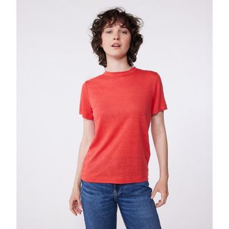 Petit Bateau Linnen T-shirt met korte mouwen