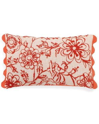 TOV Furniture Tov Furniture Portia Embroidered Cotton Flex 20In Accent Pillow