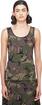 Kwaidan Editions Tops - Dames - Tops zonder mouwen - Bruin - XS - Polyester - Tops