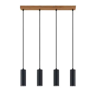 Lindby Lindby L&aacute;mpara Colgante maniva En Marr&oacute;n De Madera