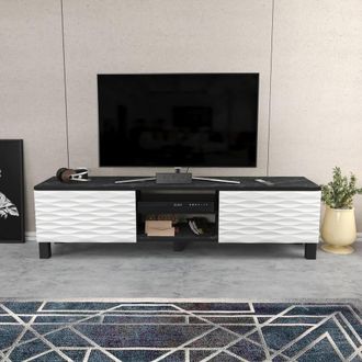 Decorotika Lukas TV Stand TV Unit for TVs up to 64 inch in Black