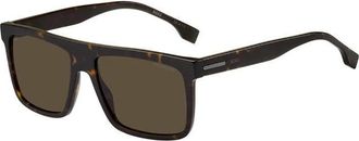 HUGO BOSS Polarized Brown Browline Mens Sunglasses BOSS 1440/O/S 0086/SP 59