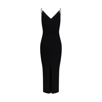 Versace Womens Black Viscose Casual Dress