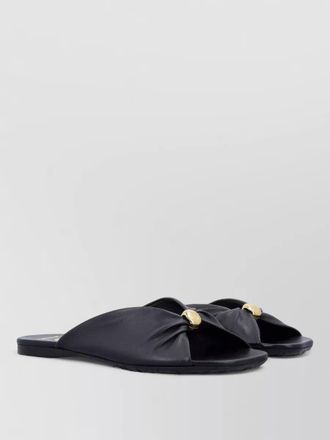 Loewe soft nappa slide sandals knot detail