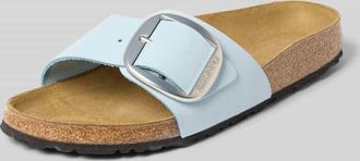 Birkenstock Sandalette aus Nubukleder Modell MADRID BIG BUCKLE in Hellblau, Gr&ouml;&szlig;e 40
