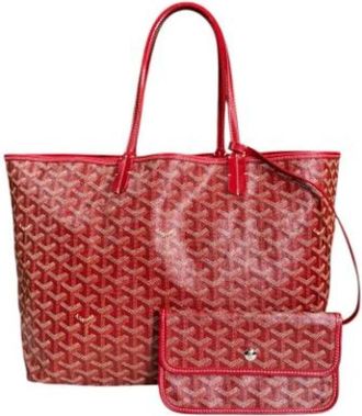 Goyard Pre-owned Canvas Schoudertas - Dames - Vintage Shopper - Rood - ONE Size - Vintage