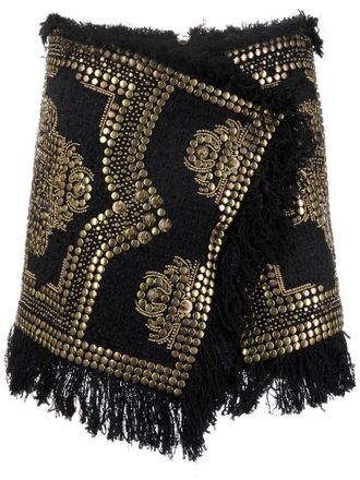 Balmain Tweed rok - Zwart