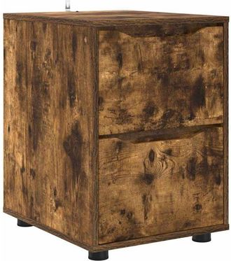 vidaXL Storage Cabinet Smoked Oak 40 x 48 x 57 cm Engineered Wood vidaXL