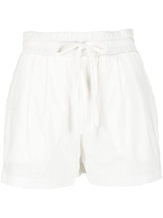 Thom Krom drawstring waistband shorts - women - Spandex/Elastane/Cotton - M - White