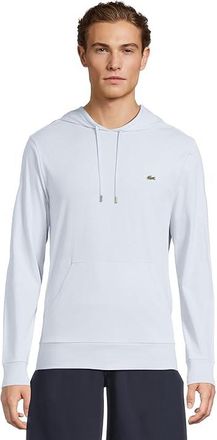 Lacoste Hooded Cotton Jersey T-shirt Mens T Shirt Light Blue : 7 (2XL)