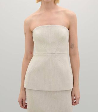 A.Emery Lovett Strapless Top In Bone