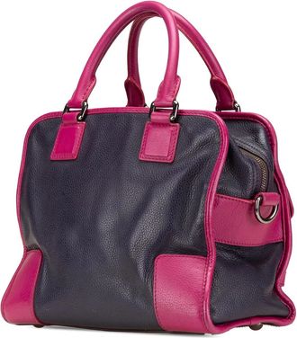 Loewe Hobo Bags - 2015 Grained Bicolor Calfskin Cruz Satchel - Gr. unisize - in Blau - für Damen