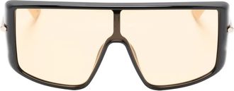 Alexander McQueen Eyewear Bril met rechthoekig montuur - Zwart