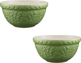 Mason Cash In The Forest Hedgehog Size 30 Mixing Bowl, 1.15 Quart, Set of 2