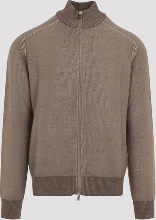 Ermenegildo Zegna Cashseta Full Zip Pullover