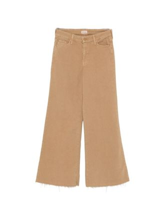 Mother Womens Wide-Leg Denim Jeans