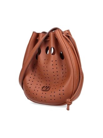 Valentino Garavani Mens Bags Brown Calf Leather