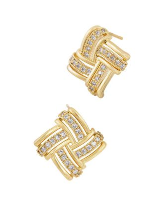 Savvy Cie Jewels CZ Stud Earrings