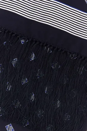 Bode Foyer Diamond Scarf - Navy