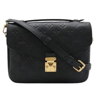 Louis Vuitton Pre-owned Monogram Empreinte Pochette Metis MM Handtas - Dames - Pre-owned - Zwart - Maat: ONE Size Leer