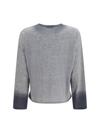 Mirror in the Sky Womens Indra T-Shirt Thunder & Charcoal Kashmir-Capra Hircus Knitwear Kashmir/capra Sweater