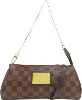 Louis Vuitton Pre-owned Damier Canvas Mini Shoulder Bag - Dames - Vintage Mini Tas - Bruin - ONE Size - Vintage