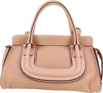 Chloé Everston Beige Leather Handbag (Pre-Owned)