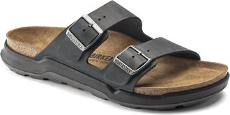 Birkenstock Mens Arizona Crosstown Oiled Leather Sandals In Black