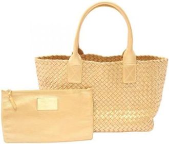 Bottega Veneta Pre-owned Tote Bags, female, Yellow, Size: ONE SIZE Pre-owned Fabric totes
