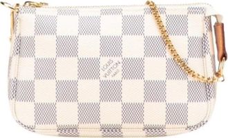 Louis Vuitton Pre-owned Mini Bags, female, White, Size: ONE SIZE Pre-owned Canvas Mini Bag