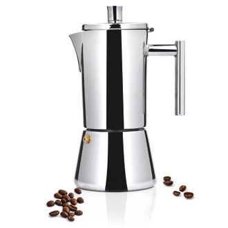 OEM Caffettiera Barista, In Acciaio, 10 Piani, 500 Ml, Argento