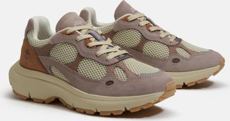 Timberland Sneaker TIMBERLAND HAZEL LANE LOW LACE UP SNEAKER, Damen, Gr. 37,5, ltbeimeshwltpnk, Leder, Synthetik, Schuhe Sneaker