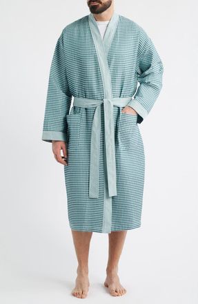 Majestic International La Paz Cotton Robe in Teal at Nordstrom