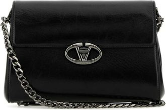 Valentino Garavani VLogo Schoudertas - Dames - Schoudertassen - Zwart - ONE Size - Leer - Tassen