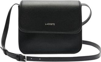 Lacoste Elegance Flap Tas in Zwart - Dames - Schoudertassen - Zwart - ONE Size - Tassen