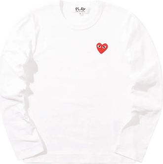 Comme Des Garçons T-shirt con applicazione - Bianco