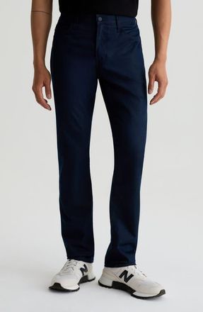 AG - Adriano Goldschmied Everett Airluxe Commuter Performance Slim Straight Pants in Bering Sea at Nordstrom, Size 33 X 32