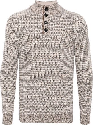 N.Peal Beauchamp jumper - men - Cashmere - M - Neutrals
