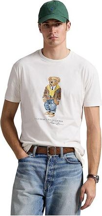 Polo Ralph Lauren Classic Fit Polo Bear Jersey T-Shirt Mens Clothing Nevis/Hudson Valley Bear : 2XL, Cotton/Jersey