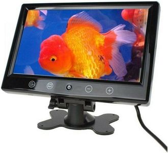 Trade Shop Trade Shop - Tv Televisore Monitor Lcd Digitale 10.1 Tft Led Hd Poggiatesta Sorveglianza Av