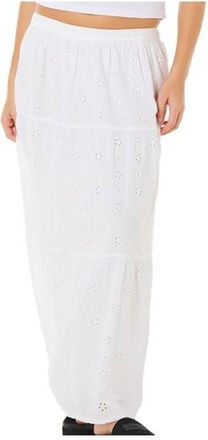 Rip Curl Oasis Broderie Maxi Skirt Jupe f&uuml;r Damen | wei&szlig;