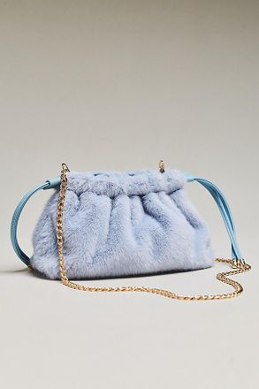 Maeve Cinched Faux Fur Clutch