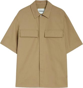 Jil Sander Camicia con tasche con patta - Marrone